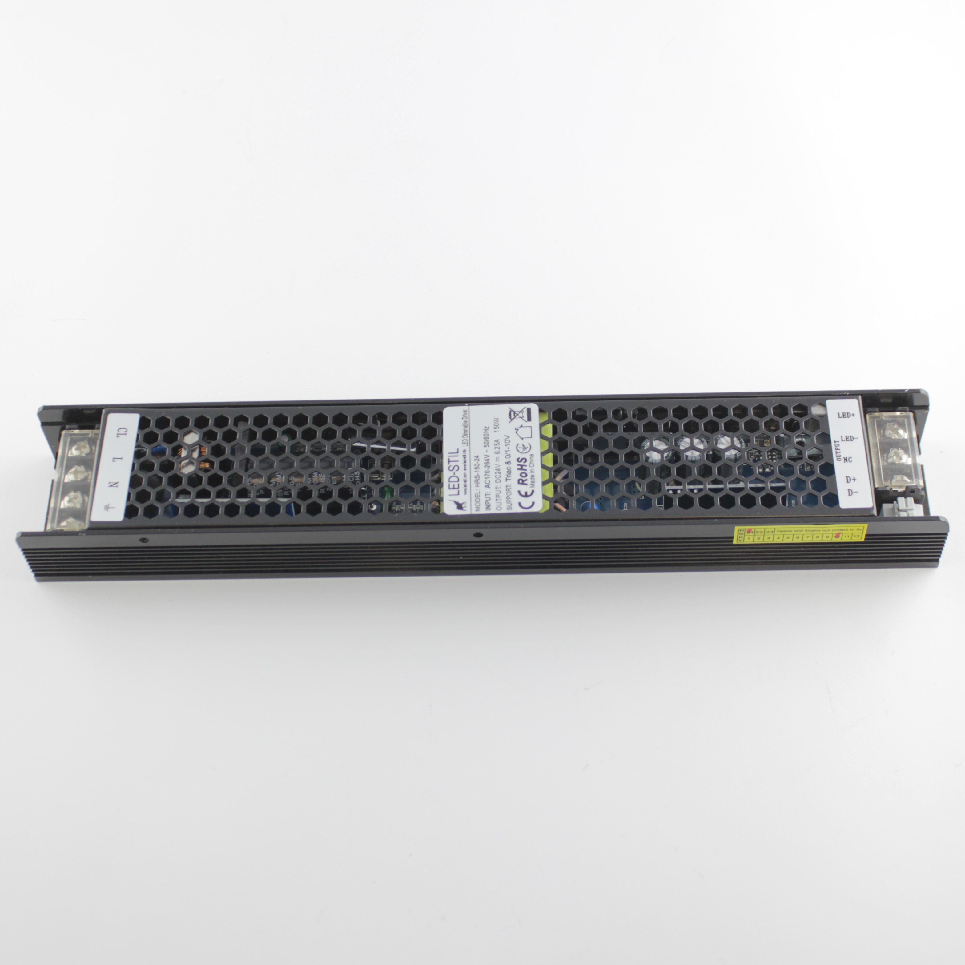Блок живлення DIM 150 Вт 24V IP20, регулювання по Triac и 0/1-10V