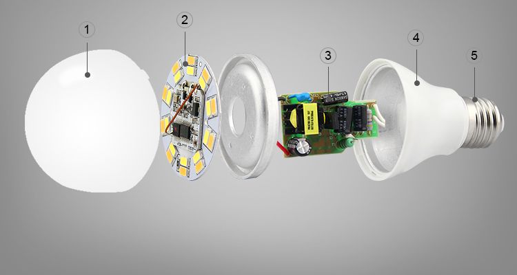 LED лампа 6Вт,Е27,2700-4200K.RF2.4 GHz