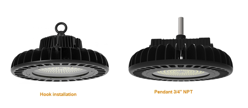 LED светильник высокотемпературный HB06-150WHT-4000K (150W,140lm\\w,Ф365*180mm,CRI >70.110° IP65