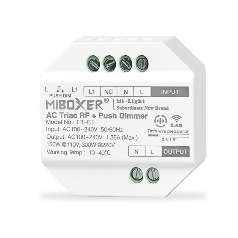 Контролер led Triac для однокольорової світлодіодної стрічки 220 Вольт 1,36А 2.4 GHz